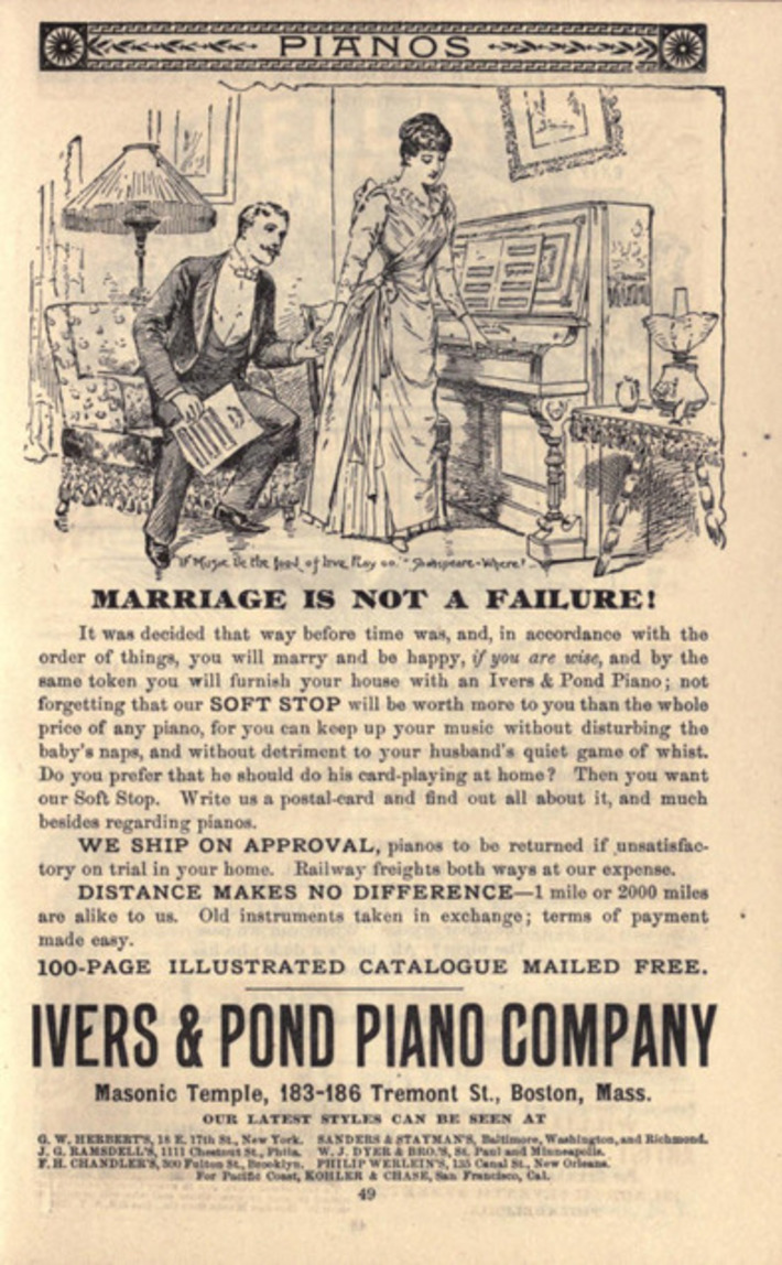 Marriage Is Not A Failture - IF You Have an Ivers & Pond Piano | Herstory | Scoop.it