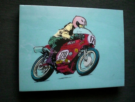 Ducati Racer Painting | BarrycroStudios | Etsy.com | Ductalk: What's Up In The World Of Ducati | Scoop.it