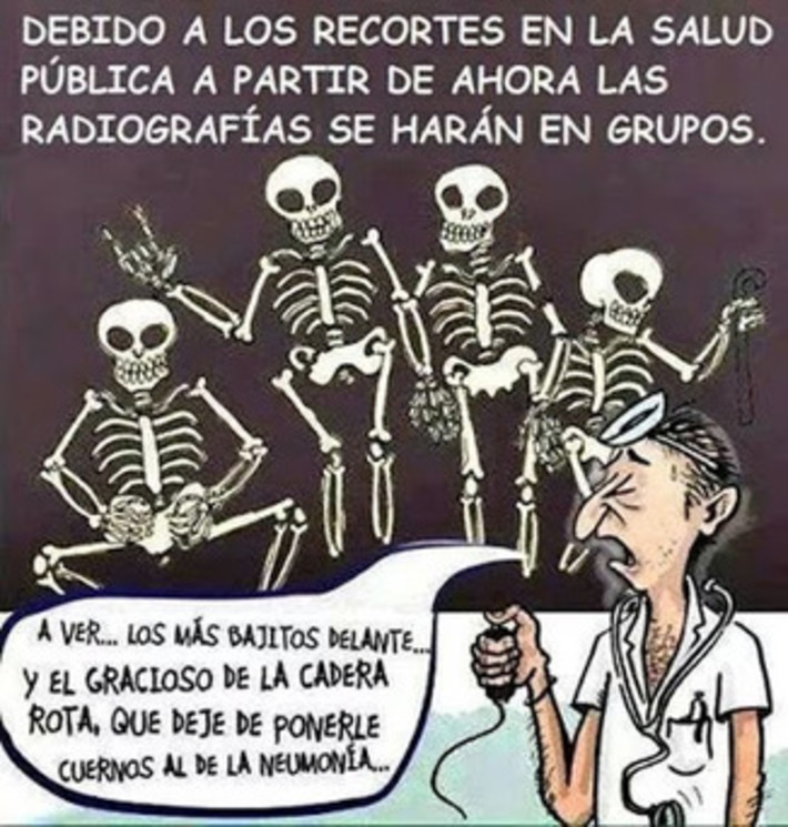 Humor con los recortes en Sanidad. Radiografías. | Partido Popular, una visión crítica | Scoop.it