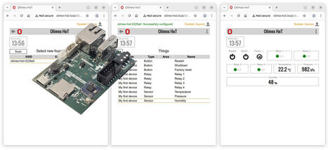 Olimex HoT aims to be lightweight, easier-to-use alternative to Home Assistant - CNX Software | Embedded Systems News | Scoop.it