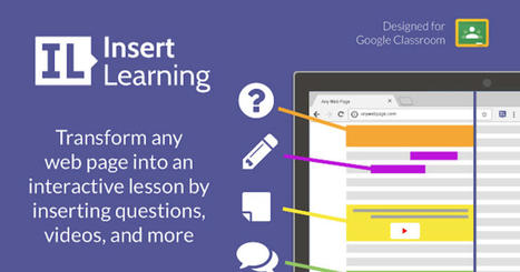 InsertLearning Enables Teachers to Turn Web Pages into Interactive Lessons | Information and digital literacy in education via the digital path | Scoop.it