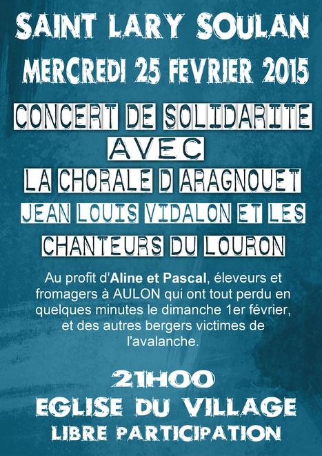 Concert pour les sinistrés d'Aulon le 25 février à Saint-Lary | Vallées d'Aure & Louron - Pyrénées | Scoop.it