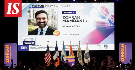 Demokraattinen sosialisti Mamdani nousee New Yorkin pormestariksi | 1Uutiset - Lukemisen tähden | Scoop.it