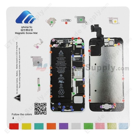 Apple iPhone 5C Magnetic Screw Mat - ETrade Supply | Other Spare Parts | Scoop.it