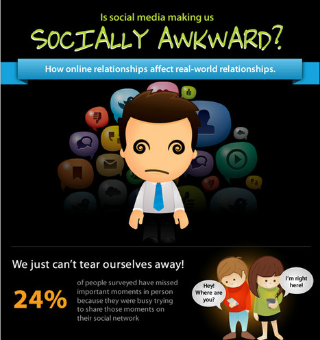 Is Social Media Making Us Socially Awkward  (Infographic) | Eclectic Technology | Scoop.it