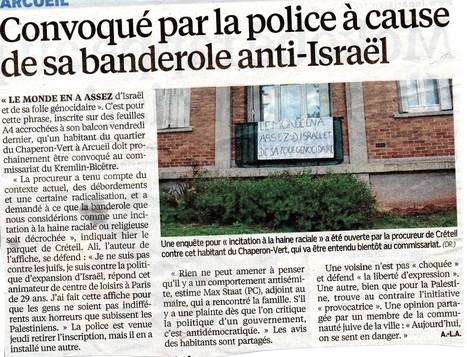 Gaza : r&eacute;pression polici&egrave;re en France contre les pro-palestiniens | ACTUALIT&Eacute; | Scoop.it