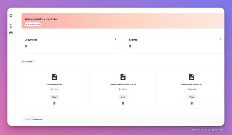 DocsReminder: Set reminders on documents to avo...