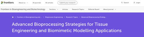 “Advanced Bioprocessing Strategies for Tissue Engineering and Biomimetic Modelling Applications” in Frontiers in Bioengineering and Biotechnology | iBB | Scoop.it