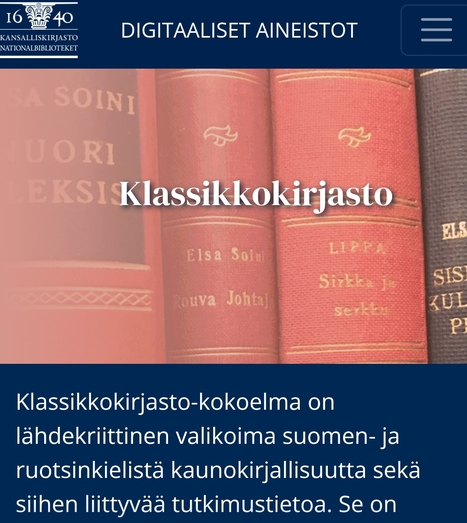 Digitaaliset aineistot - Kansalliskirjasto | 1Uutiset - Lukemisen tähden | Scoop.it