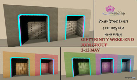 Event Booth Stand Trinity Weekend Event May 2024 Group Gift by MICSHA | Teleport Hub - Second Life Freebies | Second Life Freebies | Scoop.it