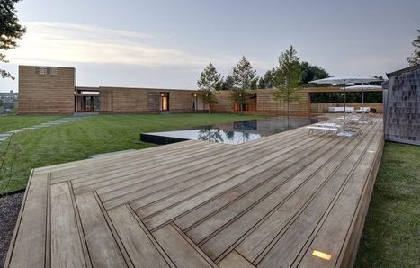 Impressionnante maison bois contemporaine américaine en U | Build Green, pour un habitat écologique | Scoop.it