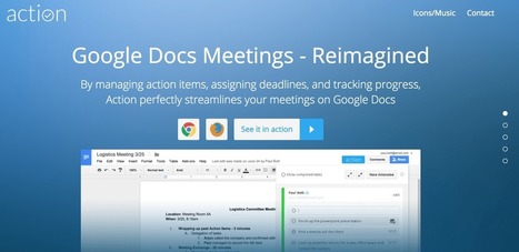 Action. Le suivi des réunions sur Google Docs | Time to Learn | Scoop.it