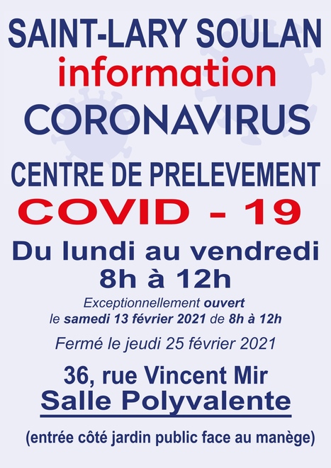 Saint-Lary Soulan : le centre de dépistage PCR COVID-19 change de localisation pour les vacances de février [MAJ 05/03] | Vallées d'Aure & Louron - Pyrénées | Scoop.it