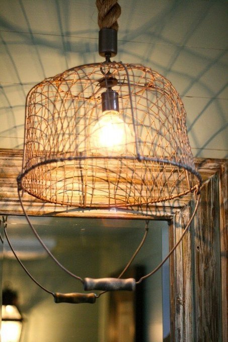 Recycled Basket - iD Lights | 1001 Light ideas ! | Scoop.it