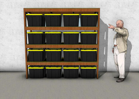 How to Make 27-gallon Storage Tote Shelves - Free DIY Plans | Garden Plans | Scoop.it