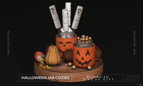 Halloween Jar Cozies September 2023 Group Gift by UNFOLDED | Teleport Hub - Second Life Freebies | Second Life Freebies | Scoop.it
