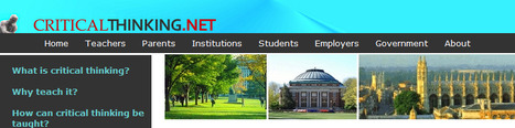 CriticalThinking.Net - Resources for Teaching Critical Thinking | Eclectic Technology | Scoop.it