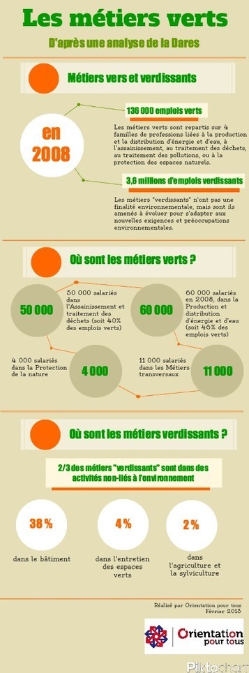 Infographie : Les m&eacute;tiers verts - Orientation pour tous | M&eacute;tiers et emploi de l'&eacute;conomie verte | Scoop.it