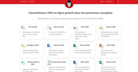 GorillaPDF : un nouveau service en ligne pour convertir et éditer les fichiers PDF | Freewares | Scoop.it
