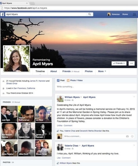 Facebook vous permet de léguer votre profil en cas de mort | Libertés Numériques | Scoop.it