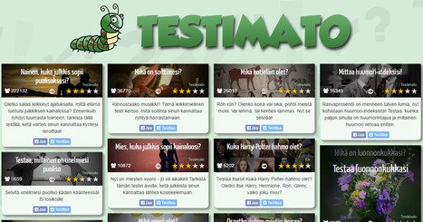 Testit ja tietovisat. Luo omia testejä. | Testimato | 1Uutiset - Lukemisen tähden | Scoop.it