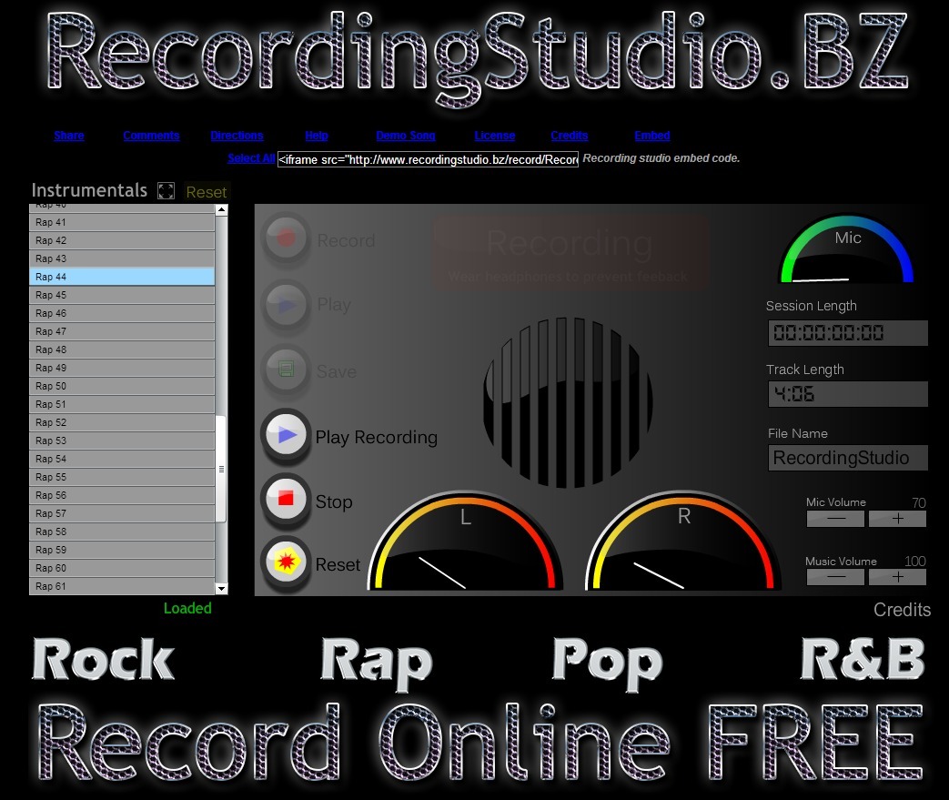 The Free Recording Studio Online KB...Konnect...