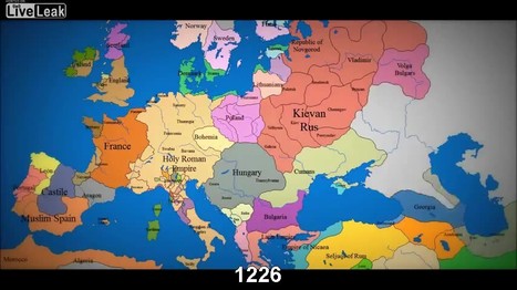 Watch as 1000 years of European borders change | Doing History | Scoop.it