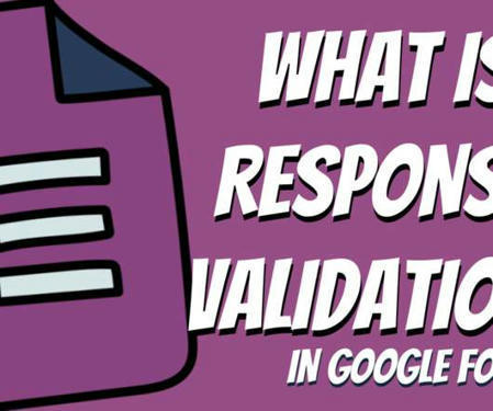 Response Validation in Google Forms - ensure your students get the right answer! By Jeffrey Bradbury | Education 2.0 & 3.0 | Scoop.it