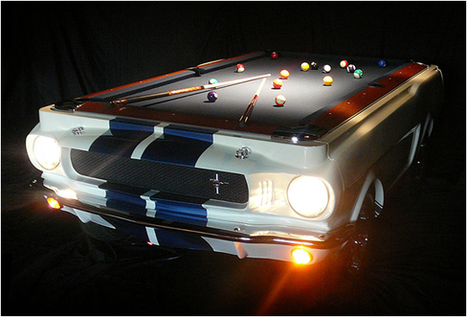 1965 Shelby GT-350 Pool Table - Grease n Gasoline | Cars | Motorcycles | Gadgets | Scoop.it