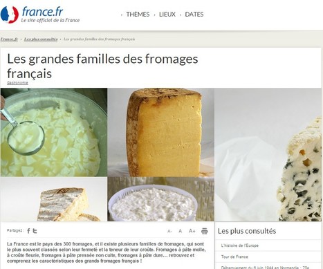 France | Les grandes familles des fromages français | Europe | Culture | Gastronomie | Hobby, LifeStyle and much more... (multilingual: EN, FR, DE) | Scoop.it
