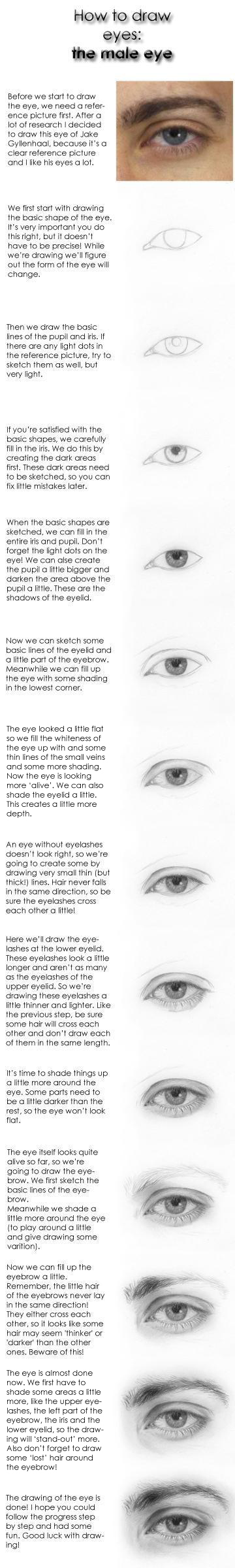 How To Draw Male Eyes | Drawing and Painting Tutorials | Scoop.it