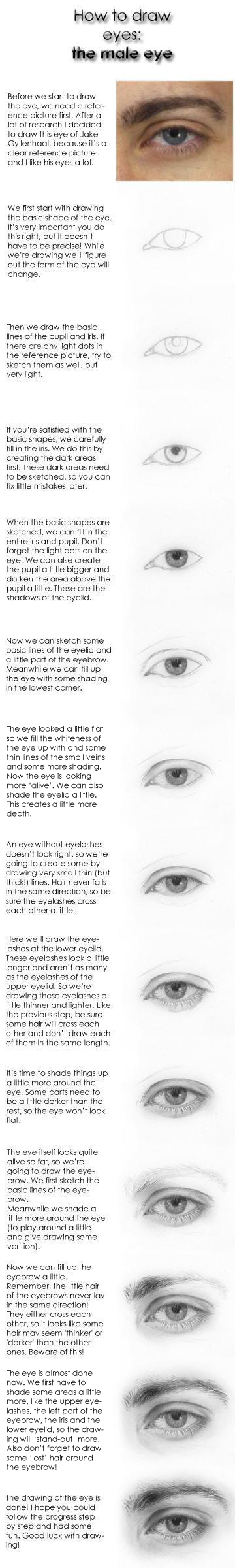 How to Draw a Male Eyebrow