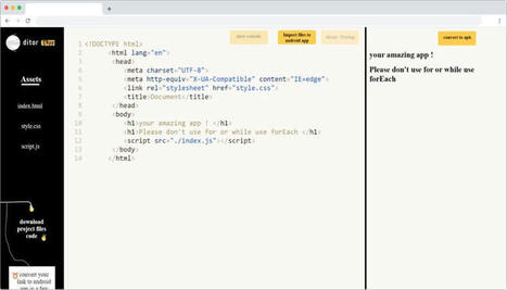 EditorGapp: una página que convierte código HTML en app para Android | tecno4 | Scoop.it