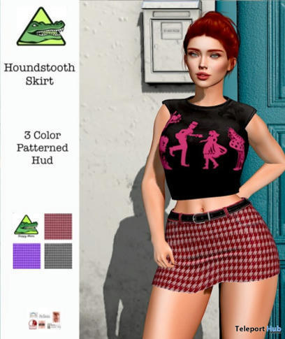 Houndstooth Skirt Mini Pack October 2022 Group Gift by Snappy Wears | Teleport Hub - Second Life Freebies | Second Life Freebies | Scoop.it
