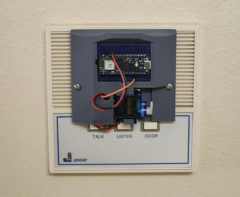 This simple intercom device unlocks an apartmen...