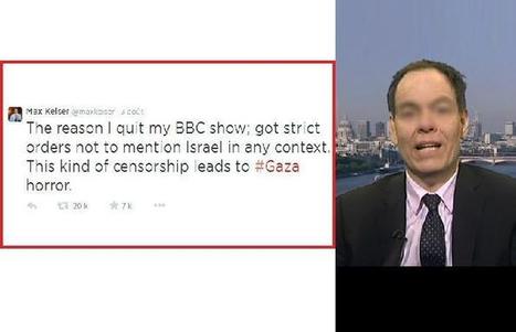 La BBC interdit &agrave; un de ses journalistes TV de parler de Gaza&nbsp;: il d&eacute;missionne | ACTUALIT&Eacute; | Scoop.it