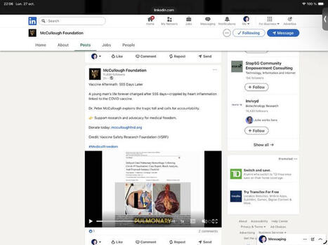 We have seen McCullough Foundation posting about the case of a death 555 days post COVID vaccination and trying to link this to mRNA vaccine. Well, one wonders how embarrassing is such claim… | Joc... | Hésitations Vaccinales: Observatoire HESIVAXs | Scoop.it