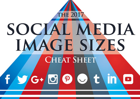 2017 Social Media Image Sizes Cheat Sheet | Social Media: Don't Hate the Hashtag | Scoop.it