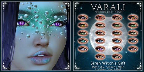 Siren Witch Eyes Fatpack May 2024 Group Gift by Varali | Teleport Hub - Second Life Freebies | Second Life Freebies | Scoop.it