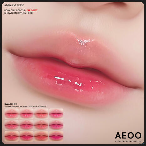 Bonaon Lipgloss August 2025 Gift by aeoo | Teleport Hub - Second Life Freebies | Second Life Freebies | Scoop.it
