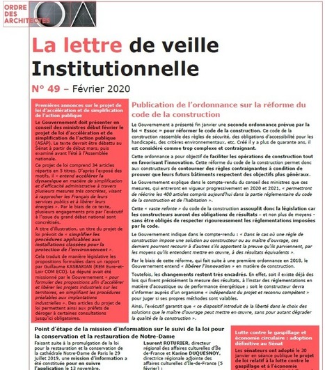 Lettre de veille institutionnelle - 4 f&eacute;vrier 2020 | Lire, se documenter, savoir... Bibliographie portant sur nos th&eacute;matiques | Scoop.it