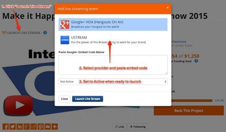 Easily Add Live Streaming Events To Your Crowdfunding Ask via @Tubestart | Must Play | Scoop.it