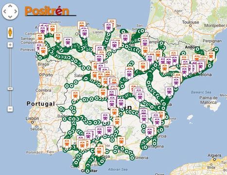 Positr&eacute;n: Mapa de los trenes de Espa&ntilde;a | Ordenaci&oacute;n del Territorio | Scoop.it