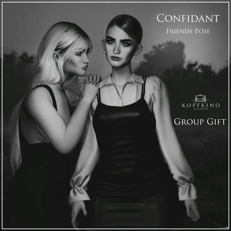 Confidant Friends Pose February 2022 Group Gift by KOPFKINO | Teleport Hub - Second Life Freebies | Second Life Freebies | Scoop.it