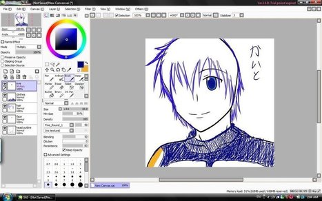 Vocaloid Kaito tablet SAI draw | Drawing References and Resources | Scoop.it
