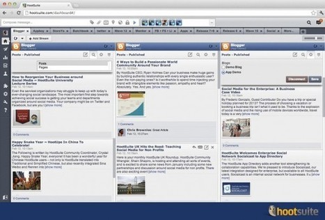 HootSuite anuncia su integración de Blogger, StoreYa, Batchbook y Appboy | Utilización de Twitter la Educación | Scoop.it