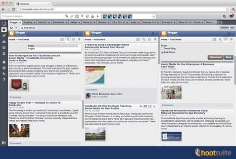 HootSuite anuncia su integración de Blogger, StoreYa, Batchbook y Appboy | Educación, TIC y ecología | Scoop.it