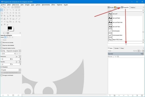 Solucionar problemas con las fuentes y letras de GIMP | TIC & Educación | Scoop.it