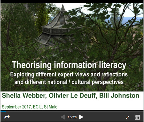 Theorising information literacy #ecil2017 | Information and digital literacy in education via the digital path | Scoop.it