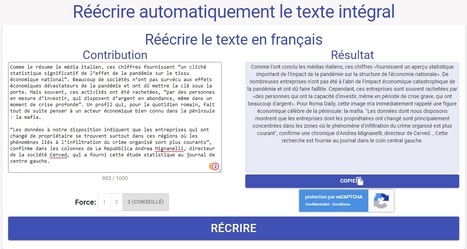 Réécrire, reformuler ou reformuler du texte | changeur de mots gratuit | français | EcritureS - WritingZ | Scoop.it